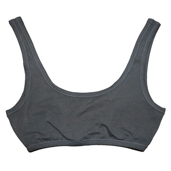 MATE‎ the Label Organic Comfort Triangle Bralette FOREST GREEN Sz XS NWOT - Picture 1 of 3